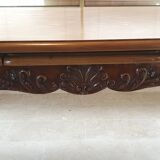 Extendable cherry wood dining table 2 extensions