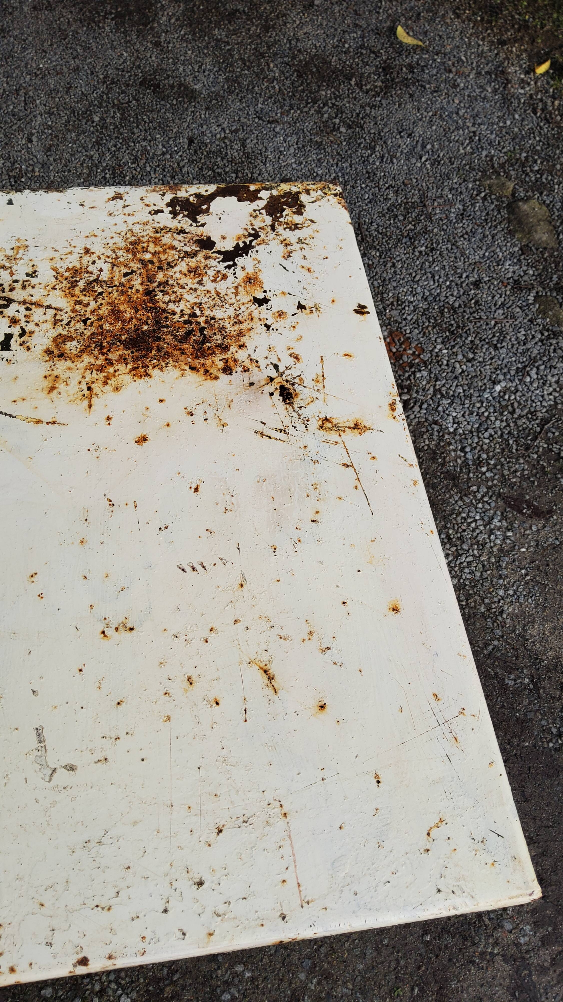 Industrial metal workshop table