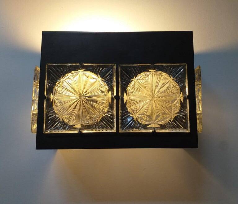 Paire de lampes murales Midcentury Napako, Josef Hurka, années 1970