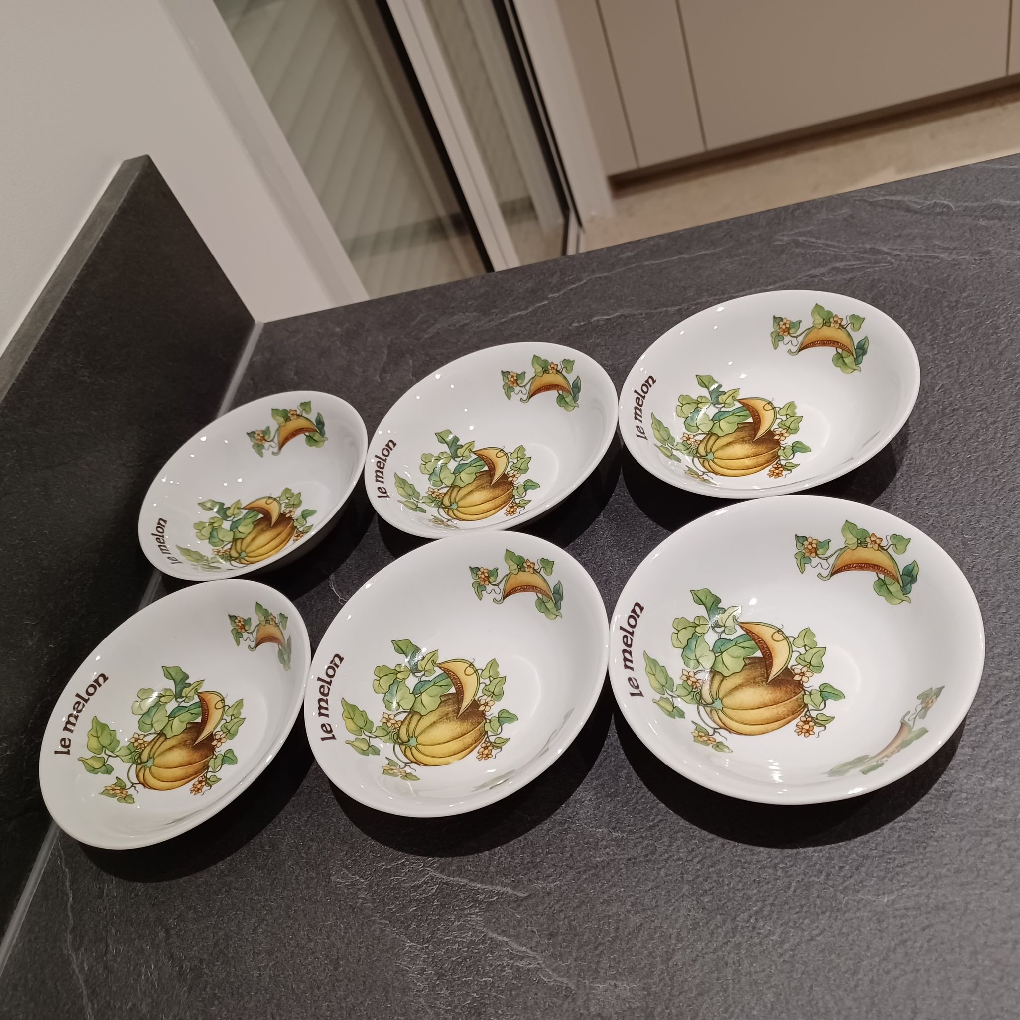 6 melon presentation cups
