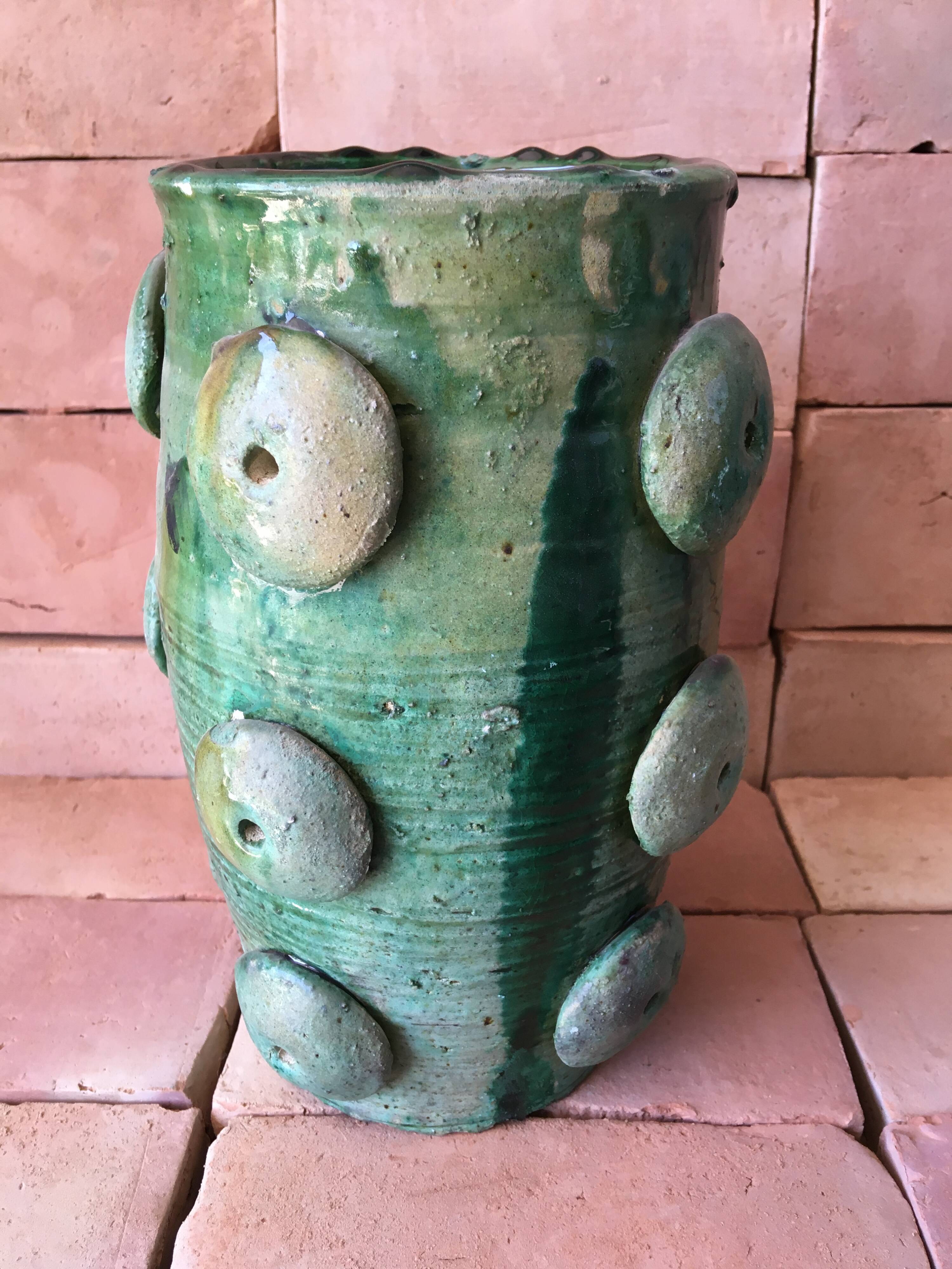 Tamegroute pottery in glazed terracotta