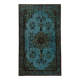 Overdyed Wool Vintage Handmade Carved Rug 169 cm x 288 cm