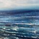 Tableau Huile sur toile plage de Sète  années 80