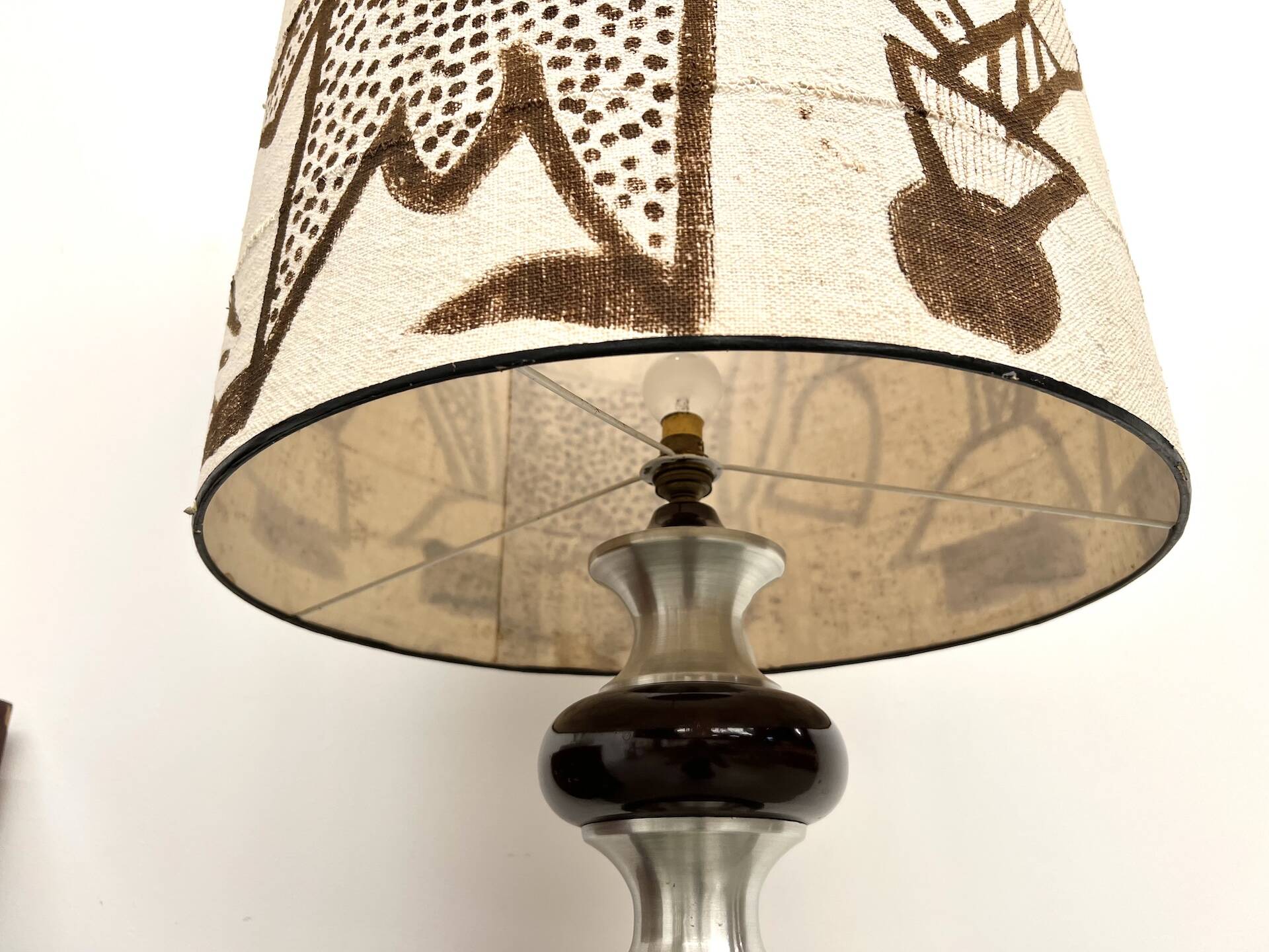 Modernist aluminum floor lamp