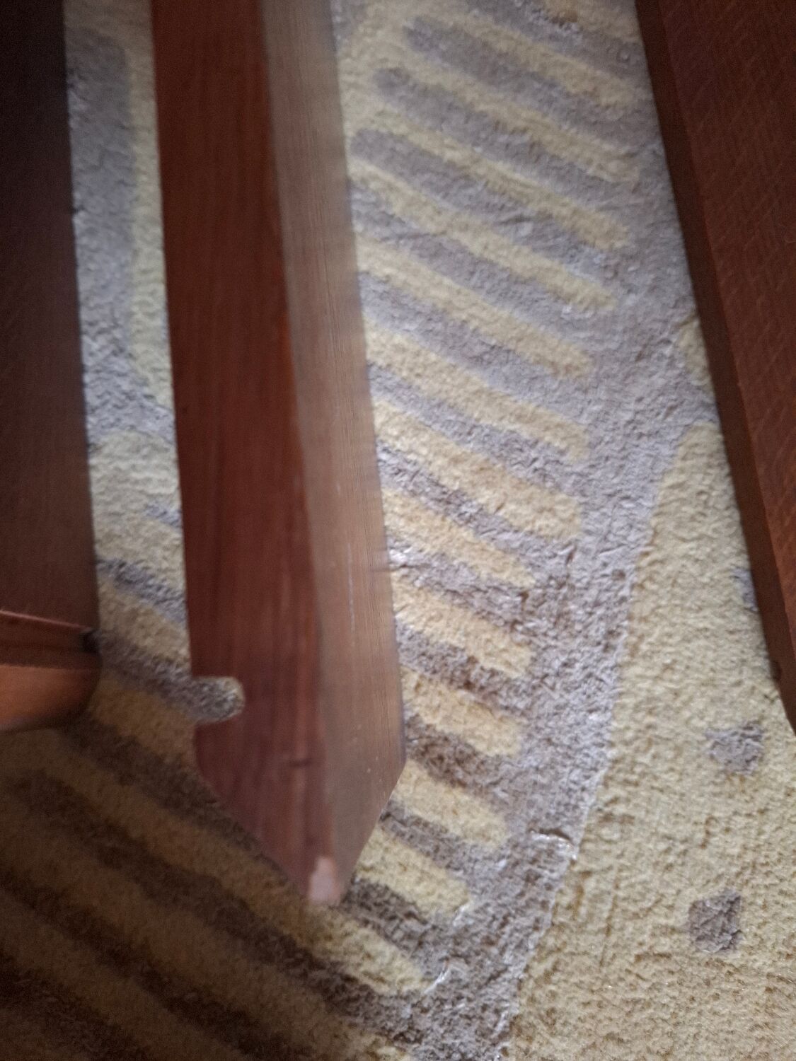 String shelves wood and metal