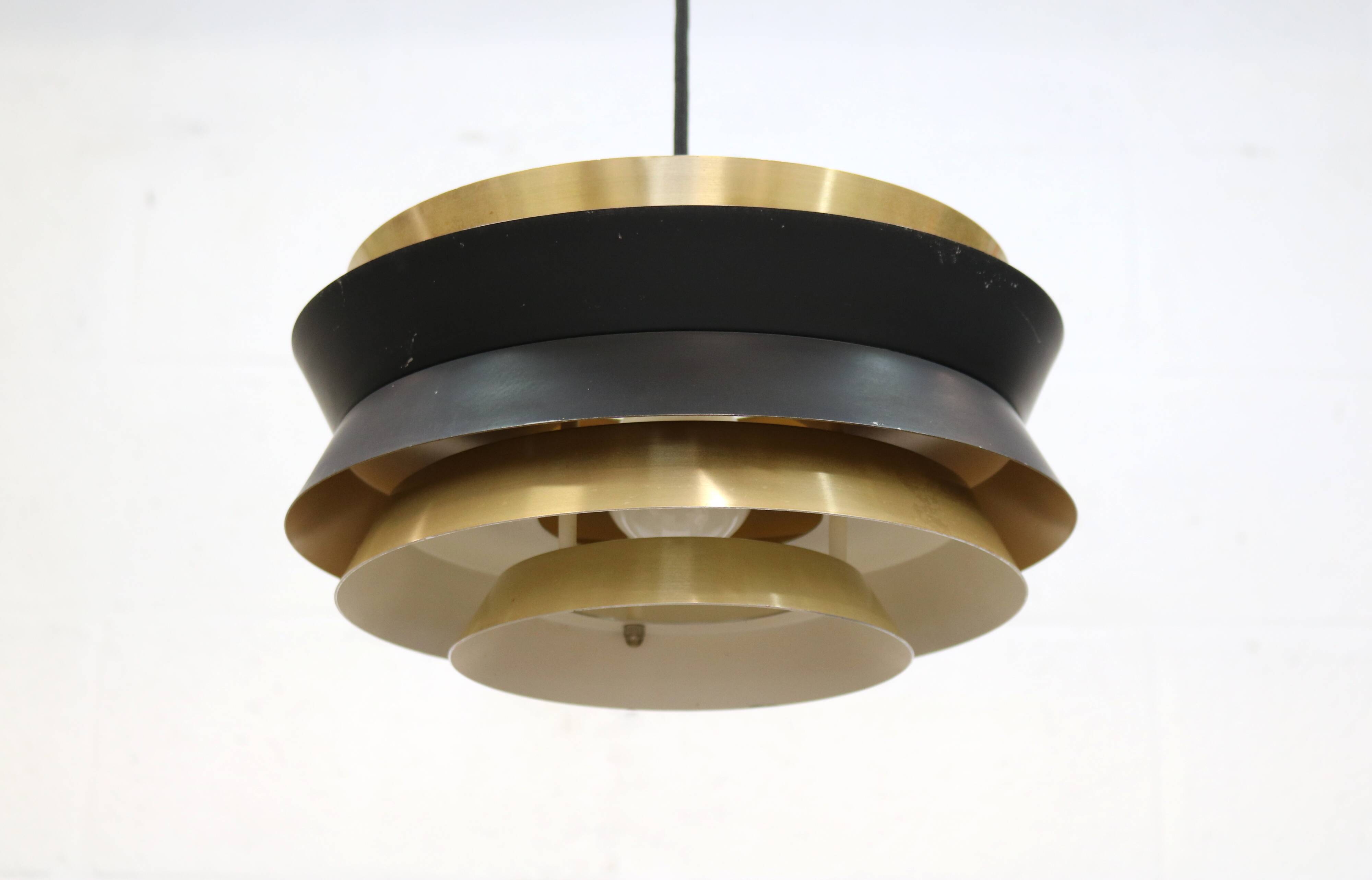 Large Swedish Lamp: Carl Thore Trava Model for Granhaga, 1970s Mid-Century
