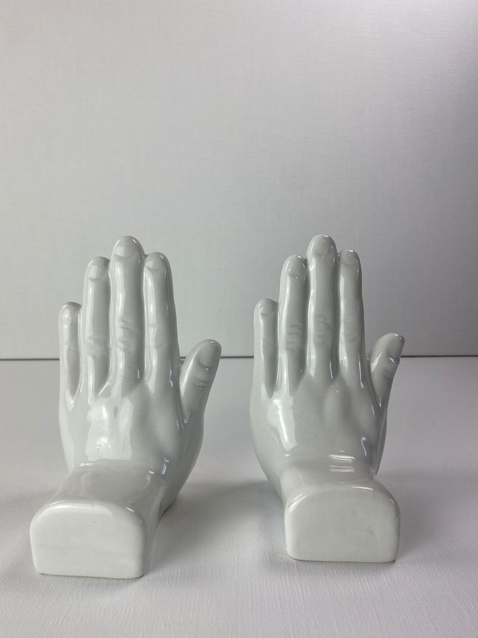 Pair of hands bookends 1970-80