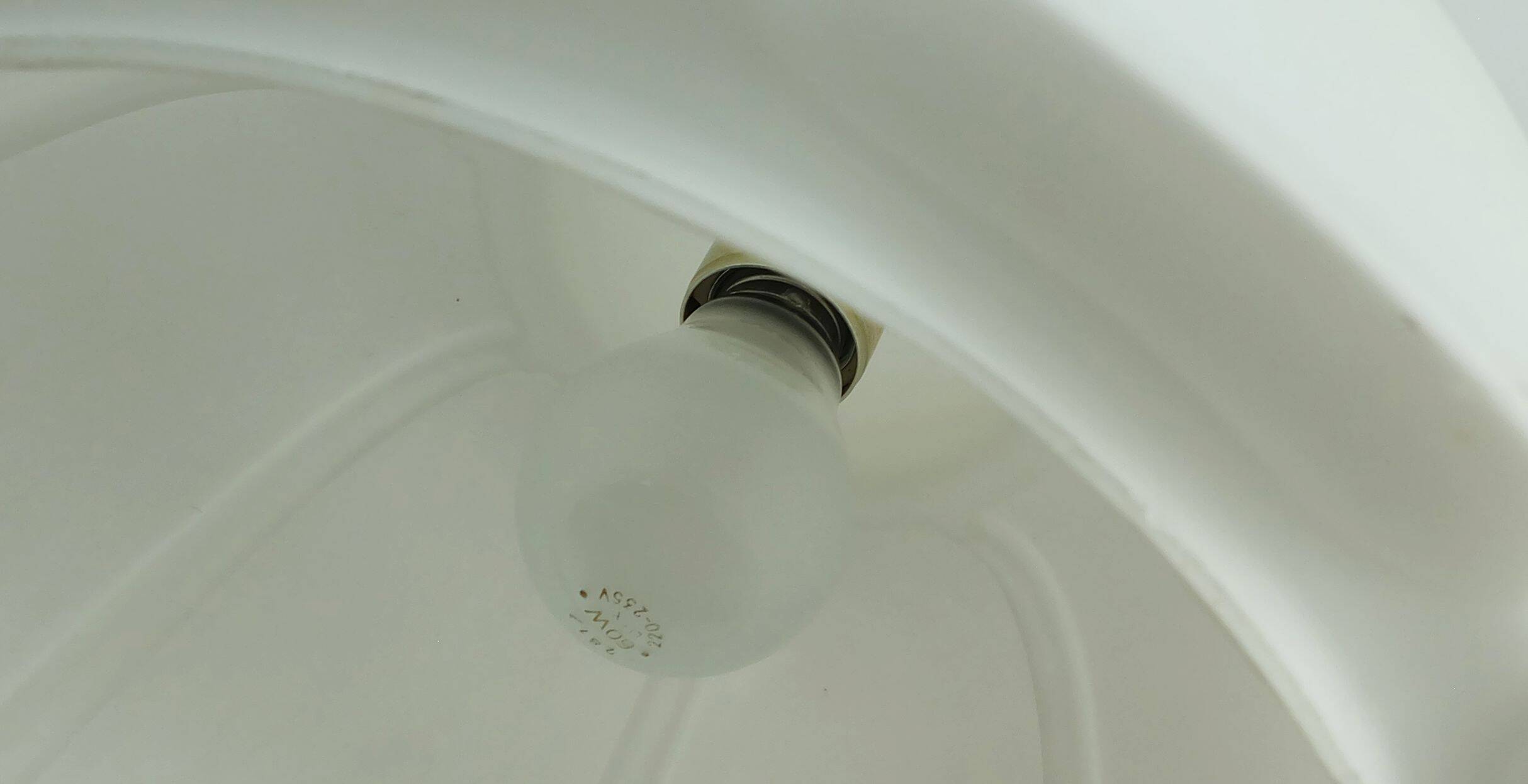 Large glashuette limburg pendant light white flower shaped opaline glass shade