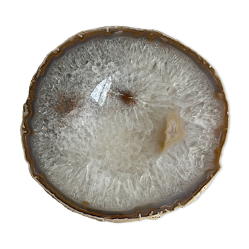 Natural agate catchall tray