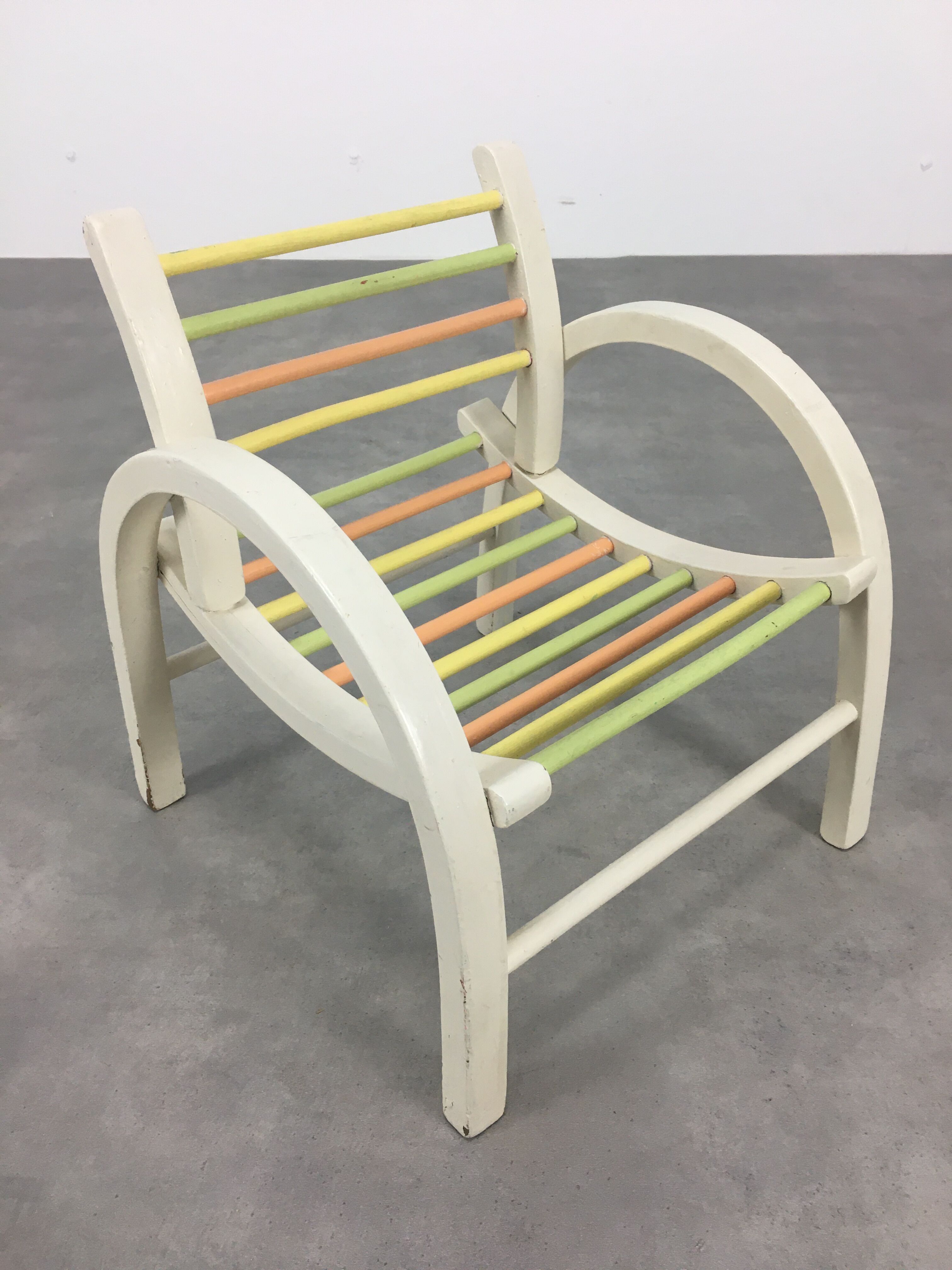 Baumann armchair with children's bars 50s