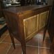 Louis XVI style commode in solid cherry wood.