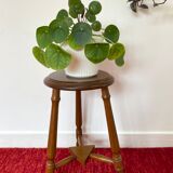Vintage wooden tripod stool
