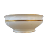 Saladier blanc bordure dorée Porcelaine de Limoges