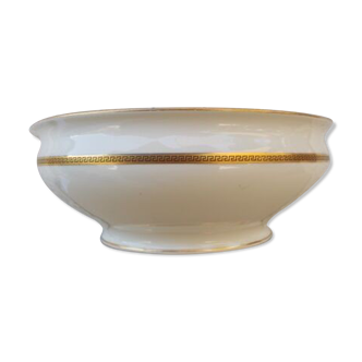 Bowl white golden border Limoges porcelain