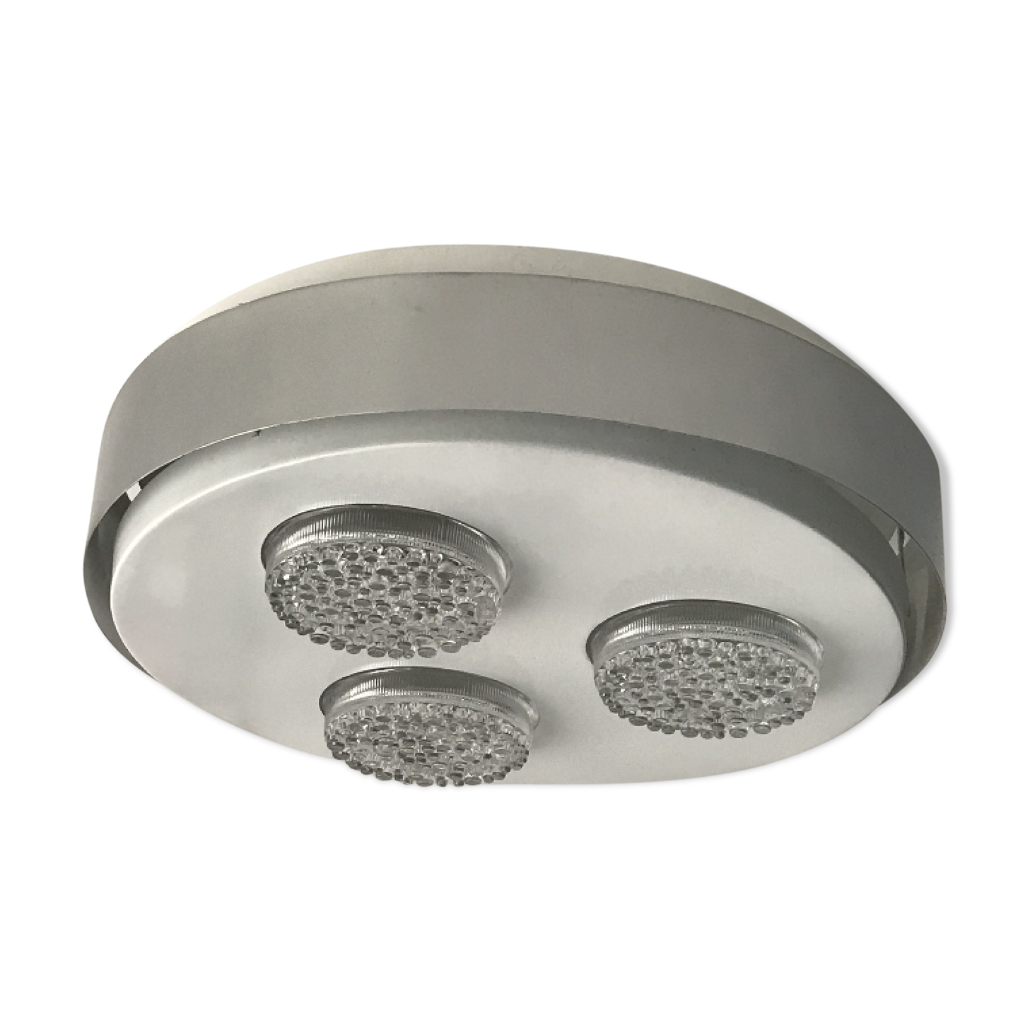 Round ceiling lamp white and grey Raak Holland