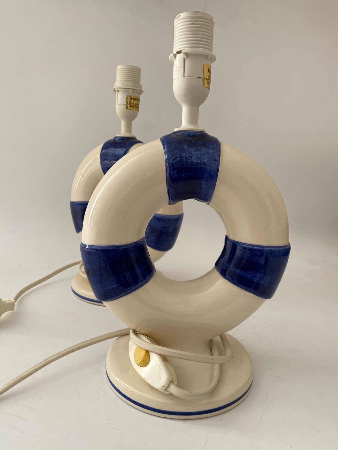 Pair of marine lamps foot