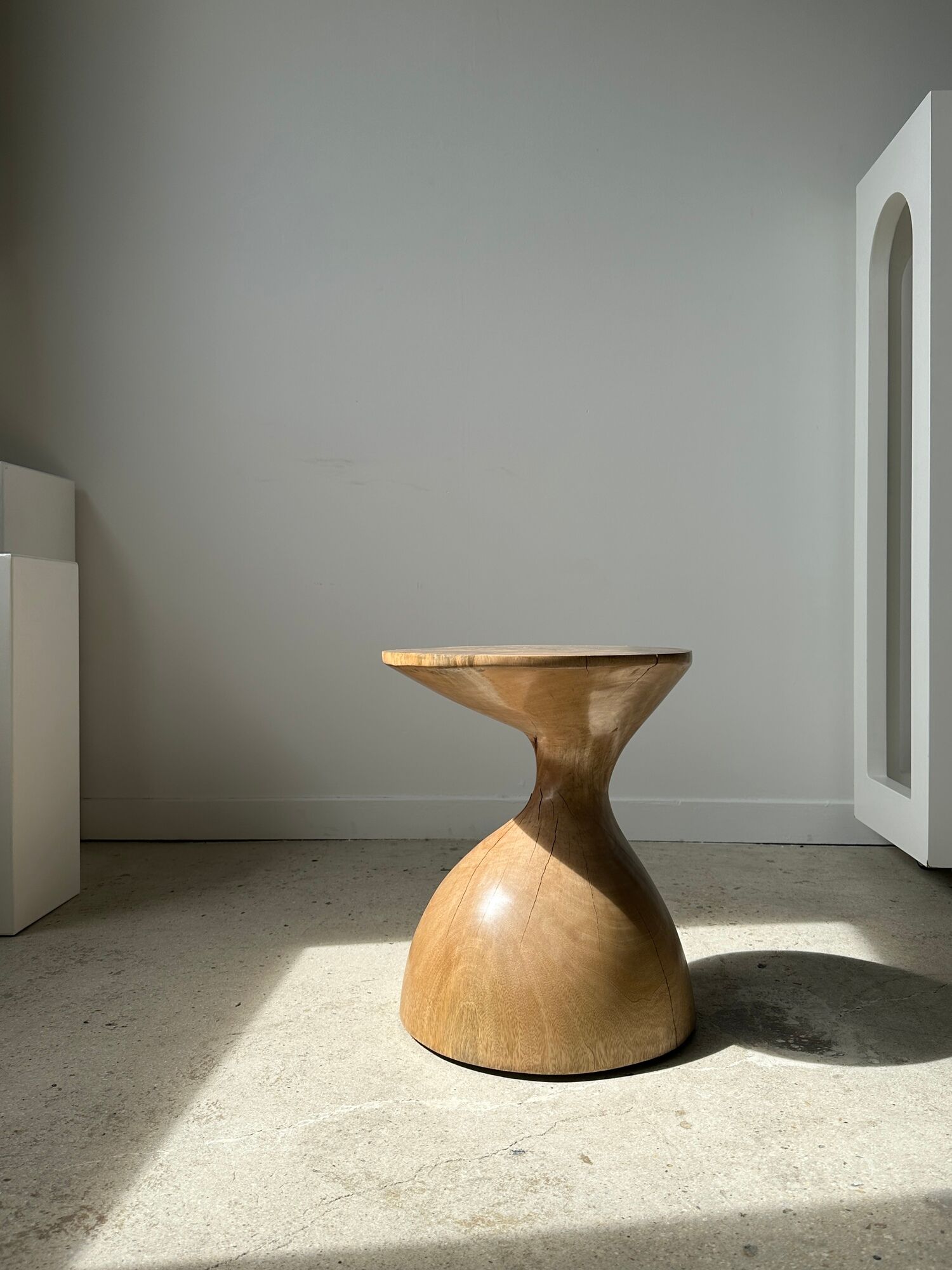 Solid wood sofa end