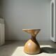 Solid wood sofa end