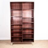 Large Danish high bookshelf in rosewood by Erik Brouer 1960.