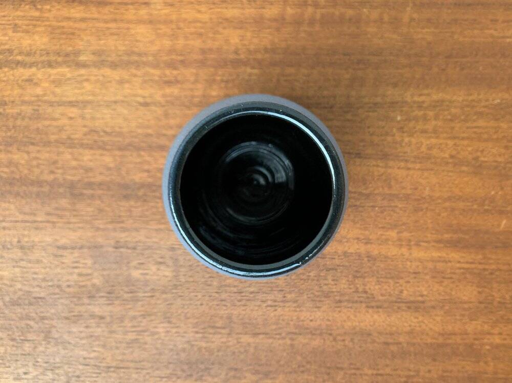 Minimalist German vase from the mid-century pottery studio of Töpferhof Römhild, 1960s.