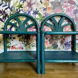 Paire de tables de chevet en bois peint - vers 1970.