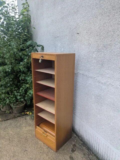 Filing cabinet, curtain furniture