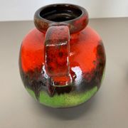 Ensemble de deux vases de lave grasse en poterie « Multi-Color » par Scheurich, Allemagne, années 1970