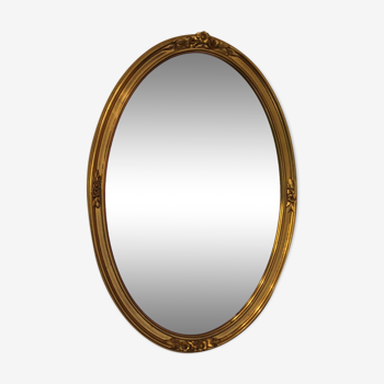 Miroir ovale biseauté 66x46cm