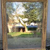Ancien miroir doré 19 ème