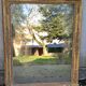 Old golden mirror 19th