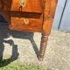 Louis Philippe desk in walnut, with a leather top.