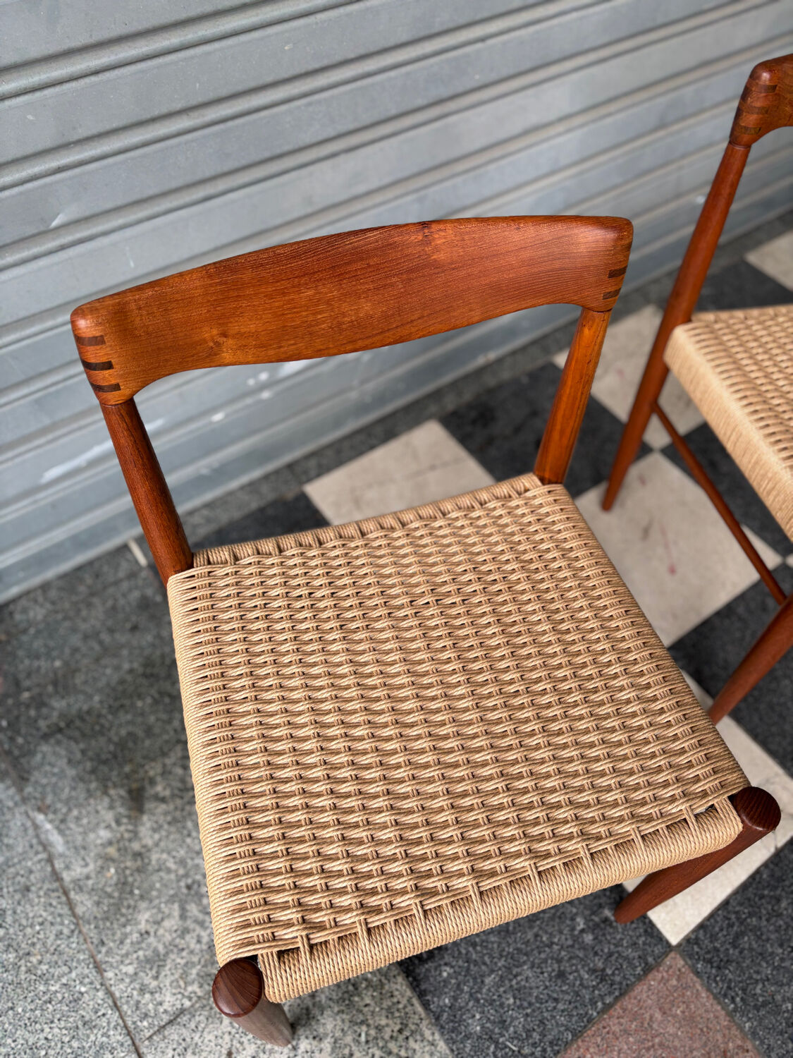 Set of 4 chairs by H.W. Klein for Bramin