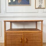 Bamboo and rattan sideboard, 1980s