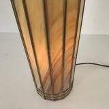 Vintage glass and metal lamp, 70s