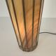 Vintage glass and metal lamp, 70s