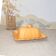 Antique yellow ceramic butter dish with bee decor, vintage Provençal style