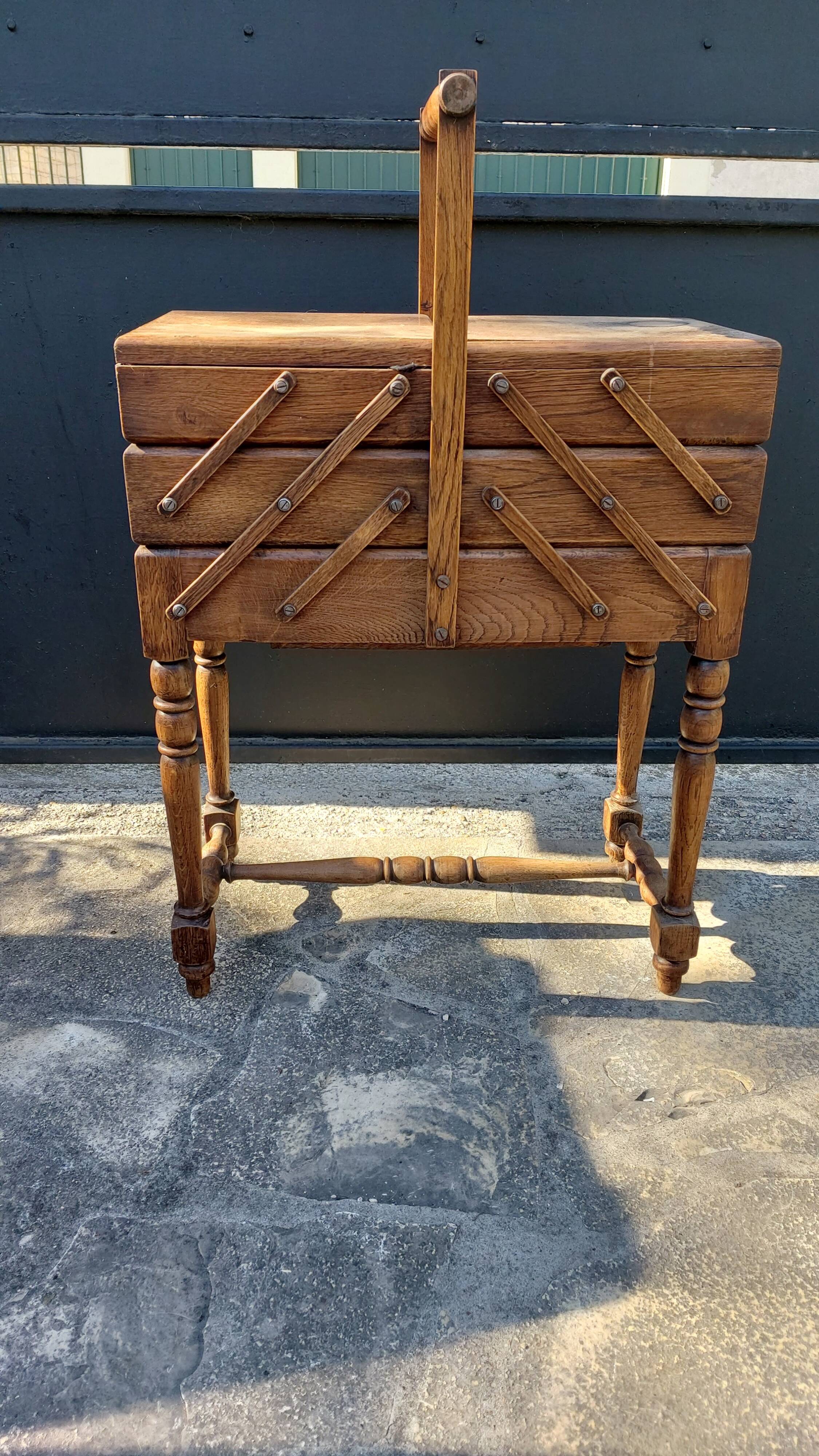 Vintage sewing worker