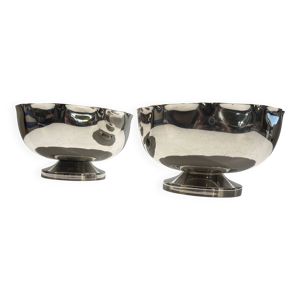Paire de coupes festonnées