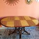 Table vintage en rotin