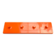 Orange coat rack from the mid-century space age, 1960s.