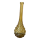Amber-colored Empoli glass bottle/vase, 1970s