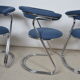 Tubular chairs cantilever 1970