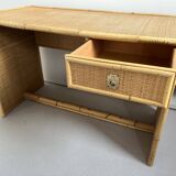 Vintage rattan desk