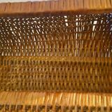 60s wicker basket handbag