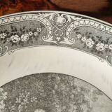 2 assiettes Régence Sarreguemines 1900