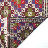 Anatolian handmade kilim rug 138 x 268 cm