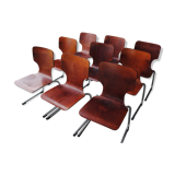 Set of 9 Pagolz style chairs
