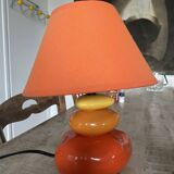 Orange pebble lamp