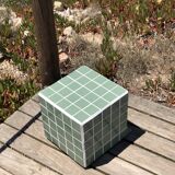 Cube ceramic side table