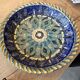 authentic large decorative hollow dish in glazed ceramic from Maï
